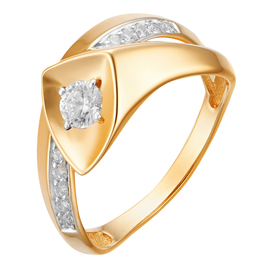 Кольцо, золото, фианит, кл3599-62